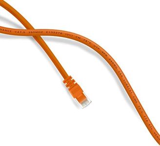 GearIT Cat5e Ethernet Patch Cable 150 Feet - Snagless RJ45 Computer LAN Network Cord, Orange
