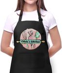 Personalized Apron for Mom, Mother's Day Gift for Mom with Custom Name, Kitchen Gifts for Mother, Women, Wife, Custom Adjustable Baking Kitchen Cooking Apron - Personalized Mom Gifts from Husband