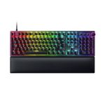 Razer Huntsman V2 (Red Switch) - Optical Gaming Keyboard with Near-Zero Input Latency (Linear Optical Switches Gen-2, Doubleshot PBT Keycaps, Ergonomic Wrist Rest) UK Layout | Black