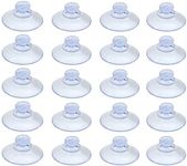 20PC Clear Suction Cups Mushroom Head Plastic Sucker Pads Kitchen Window Suckers(40mm)