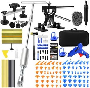 VEXTRO Dent Puller Kit Dent Removal Tools for Car, Paintless Dent Repair Kit with Metal Dent Lifter, Powerful Slide Hammer T-Bar, Bridge Puller, Auto Body Dent Repair, Door Ding, Hail Damage Removal