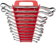 TEKTON 45-Degree Offset Box End Wrench Set with Store and Go Keeper, Metric, 6 mm-32 mm, 11-Piece