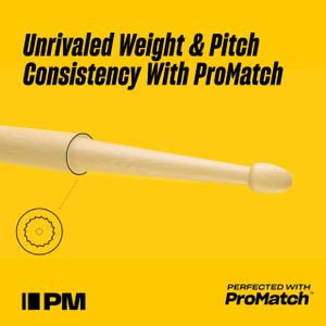 ProMark Classic 5A Drumsticks – Hickory Wood, Pair