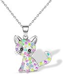 Cat Pendant Necklace for Girls Kids