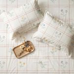 Urban Space Serene 100% Cotton King Size Bedsheet, 200 TC Super Soft Bed Sheet for King Size Bed, Floral Design King bedsheet with Two Pillow Covers (108" x 108", Petal & Pane Buttercream)
