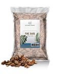 Pine Bark Mulch, 100% Natural Pine Bark Mulch, House Plant Cover Mulch, Potting Media, and More (4qt)