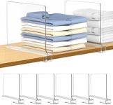 Aolloa 6 PCS Shelf Dividers for Clo