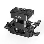 SMALLRIG Universal Height-Adjustable Baseplate with 15mm Rail Support System for Mirrorless and DSLR Camera Rig - DBC2272B