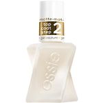 essie gel couture, 2-step longwear nail polish, 8-free vegan formula, top coat, matte, 13.5ml