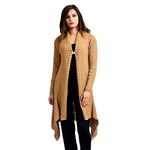 PIPASA Women's Wool Banded Collar Neck Shrug (SH40-MEDICAMEL-L_Medium Camel_L)