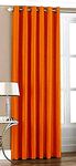 Parda Sansar Polyester Eyelet Single Piece Window Curtain - 5 Feet, Orange