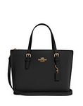 COACH Womens Mollie Tote 25 (IM/Black True Red), Gold, Black True Red