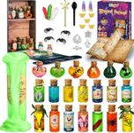 Dioju DIY Craft Kit with Bottles of Potion, Potion Making Kit for Kids, Creative Christmas Decorations, Birthday Gifts, Ideal for Boys and Girls