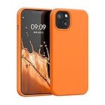 kwmobile Case Compatible with Apple iPhone 13 Case - TPU Silicone Phone Cover with Soft Finish - Fruity Orange