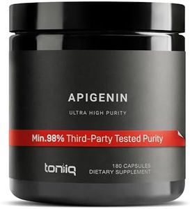 Ultra High Strength Apigenin - 100mg Concentrated Formula - 98%+ Highly Purified and Highly Bioavailable - 180 Vegetarian Capsules