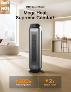 Dreo 25" Electric Space Heater – Portable Tower, Fast Heating