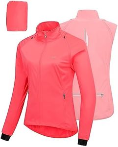 33,000ft Women's Zip Up Lightweight Athletic Workout Yoga Cycling Track Running Jacket Waterproof Windproof Reflective