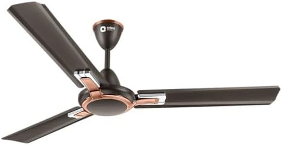 Orient Electric 1200 mm Apex Prime| 5 Years Warranty by Orient | 350 RPM Motor Speed | BEE 1-Star Rated Energy Efficient Fan| Rust-Proof Aluminium Blades| Ceiling fan for home| Smoke Brown, Pack of 1