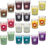 pliadvbu 20 Pack Strong Scented Candles Gift Set with 10 Fragrances for Home & Women, Aromatherapy Soy Wax Glass Jar Candle, Rose (ZNNCM11)