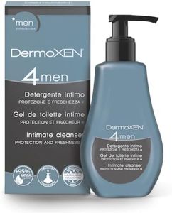 DERMOXEN 4Men Intimate Wash for Men | pH Balanced Daily Hygiene Gel | Freshness & Odor-Control Formula with Menthol | Gentle Cleansing for the Groin Area | Male Hygiene Product | 4.23 fl oz