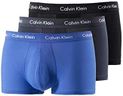 Calvin Klein Men's 3 Pack Low Rise Trunks - Cotton Stretch