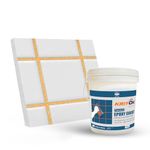 KRIOK Premium Epoxy Grout - Durable, Stain Free Tile Grout | Silver Glitter Tiles Epoxy Grout (Imca Gold - 5 Kg)