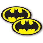 Signs247 2x SUPERHERO STICKERS LOGO (120mm Wide) Superhero Comic Book Waterproof Vinyl Stickers - Car Laptop Skateboard Bike Van Motorbike stickers for bikes