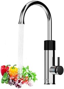 Briwellna Grifo de Agua Caliente Eléctrico Instantáneo,220V grifo de agua caliente Eléctrico sin Tanque,grifo eléctrico con Pantalla Digital(Plateado)