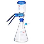 JOANLAB Glass Laboratory Vacuum Filtration Distillation Apparatus,Filter Flask Set Graduated Lab Suction Apparatus for Filtering (500ml)