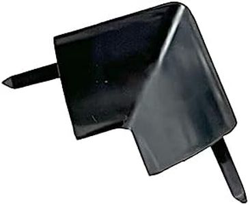 InstaTrim INCAPBLK10 Wide End Cap Pieces Moldings & Trims, Black