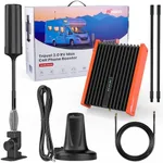 HiBoost Cell Phone Booster for RV Truck Camper Van Trailer Bus |Travel 3.0 RV Max| 2025 New Version RV Cell Booster for 4G 5G LTE| Folding Bracket |All U.S.Carriers Verizon,AT&T,T-Mobile FCC Approved
