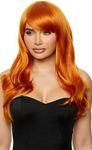 Forplay Unisex Orange Wig with Curl