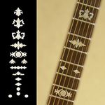 Inlay Sticker Fret Markers for Guitars, Bass & Banjos - Aged Banjo Fret Markers - White Pearl