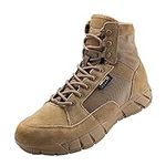 ANTARCTICA Men's Lightweight Military Tactical Boots for Hiking Work Boots, Coyote Brown, 11