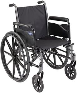 Invacare Tracer SX5 Wheelchair for Adults | Everyday Folding | 18 Inch Seat | Full Arms, Black/Silver Vein