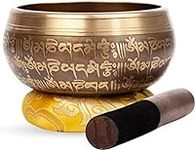 Large Tibetan Singing bowl Set - Br