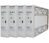 Honeywell FC100A1029 Nominal Size 16x25x4 | Actual size : 15-15/16" x 24-7/8" x 4-3/8" | Pack of 4 Filters | Replaces X6670, MFH-1625