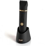 OLOV Electric Groin Hair Trimmer - Ball Trimmer for Men - Nose Hair Trimmer, Replaceable Ceramic Blade Heads, USB Recharge Dock & Nosetrimmer Head, Waterproof Male Hygiene Razor