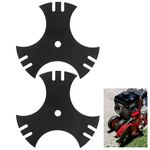 Haiouus 5/8" Center Hole 3-Side Edger Star Blade, Compatible with MTD 9 Inch Blade, Replaces 781-0748 781-0748-0637 40-009, 490-105-M017 (2)