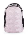 Amazon Basics Stylish Lightweight Backpack (Abstract Print) | Durable Polyester, Comfortable Carry | Organized Storage with Side Pockets | Ideal for School, College & Travel