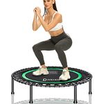 DARCHEN 450 lbs Mini Trampoline for Adults, Indoor Small Rebounder Exercise Trampoline for Workout Fitness for Quiet and Safely Cushioned Bounce, [40 Inch]