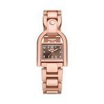 Fossil Women Stainless Steel Analog Brown Dial Watch-Es5328, Band Color-Rose Gold