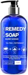 NAZER SAWAID 16 Ounce Tea Tree Oil Remedy Soap Body Wash For Ringworm Treatment, Body Odor and Skin Irritation- Men and Women Antifungal Body Wash - Organic Body & Face Wash