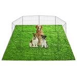 TSIANHUZY Dog Playpen Artificial Gr