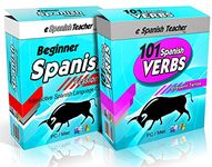 eSpanishTeacher's Beginner Spanish Language Course Software Lessons with Bonus 101 Spanish Verbs