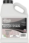 #1 Deck Premium Advanced Solid Color Wood Stain for Decks, Fences, Siding (1 Gallon, Gray)