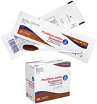 Dynarex Povidone Iodine Swabsticks, Swabstick Packaged in Individual Foil Pack, Antiseptic for Skin Preparation, Brown,(1 Box of 50)