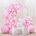 PartyWoo Light Pink Balloons 140 pc