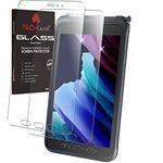 TECHGEAR Galaxy Tab Active 3 8" 2 Pack of GLASS Edition SM-T570 / T575 / T577 Tempered Glass Screen Protectors [9H] [HD Clarity] [Scratch-Resistant] Designed For Samsung Galaxy Tab Active 3