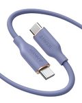 Anker USB-C to USB-C Cable, 643 Cable 100W 6ft, USB 2.0 Type C Charging Cable Fast Charge for MacBook Pro 2020, iPad Pro 2020, iPad Air 4, iPad Mini 6, Galaxy S21, Pixel, Switch (Lavender Grey)